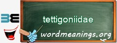 WordMeaning blackboard for tettigoniidae